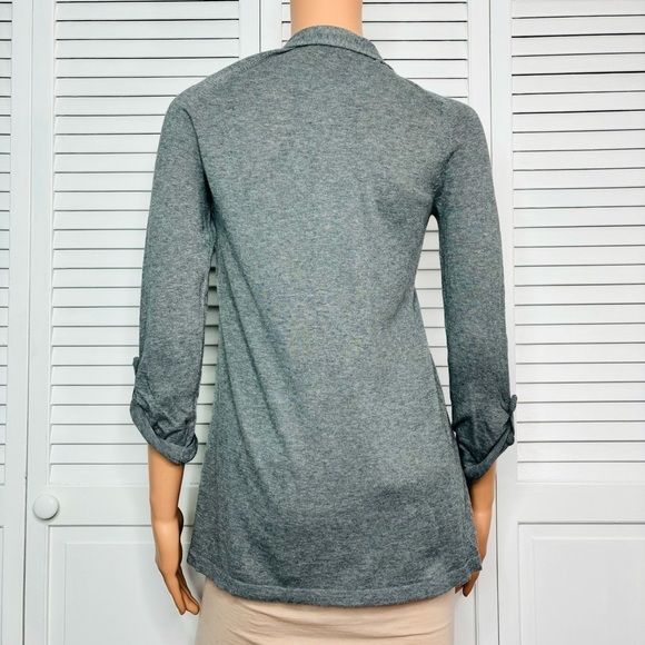 EXPRESS Gray Open Front Lightweight Cardigan Size Medium - Picture 8 of 8